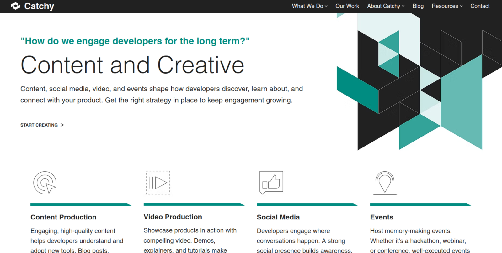 Catchy's homepage