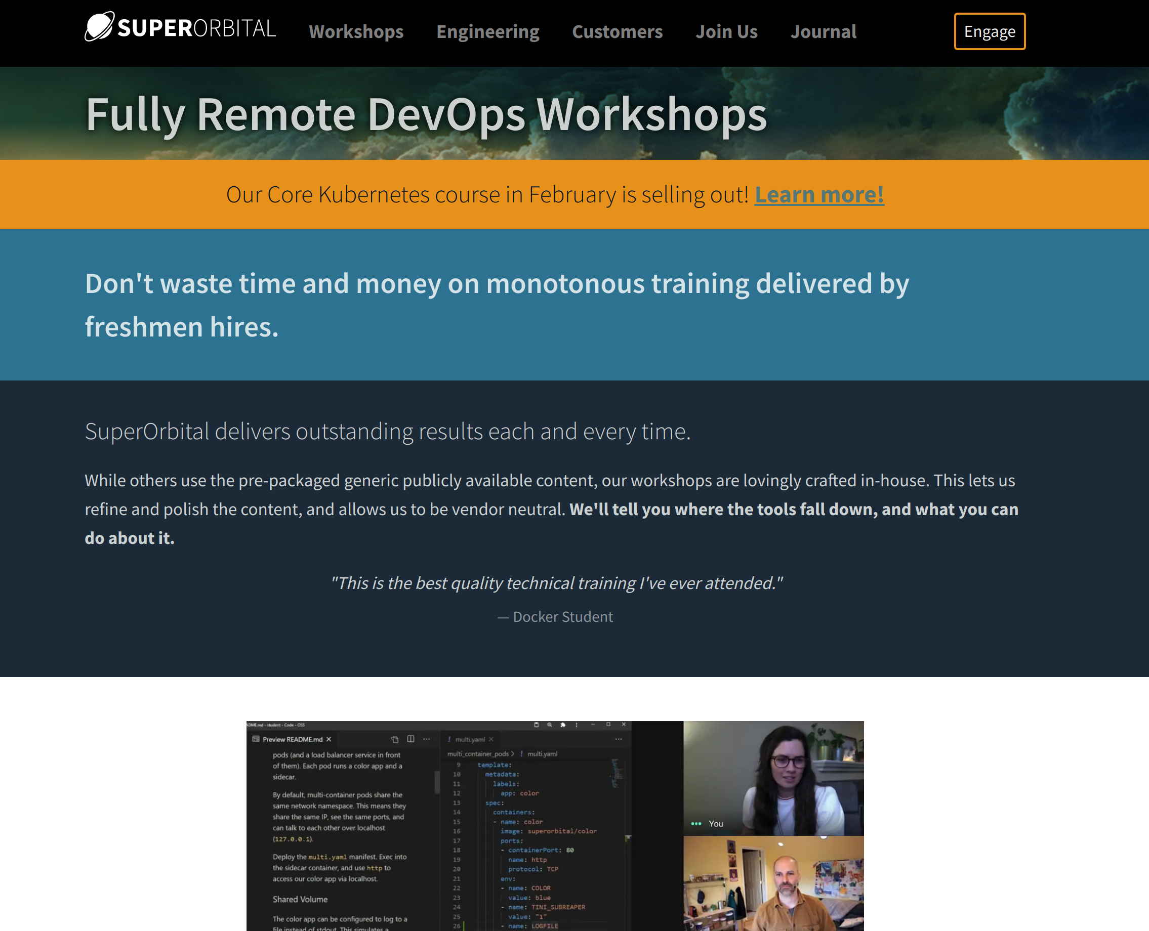 SuperOrbital workshops and training