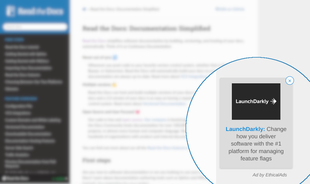 Floating Ad Placements in our Ad Client